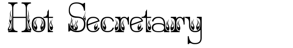 Hot Secretary font