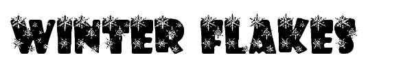 Winter Flakes font