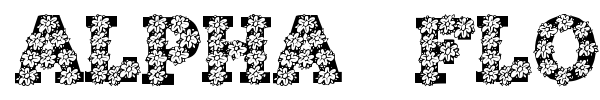 Alpha Flowers font