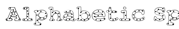 Alphabetic Sprinkles font