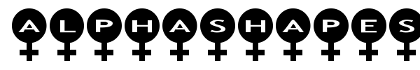 AlphaShapes female font
