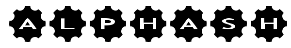 AlphaShapes Gears 3 font