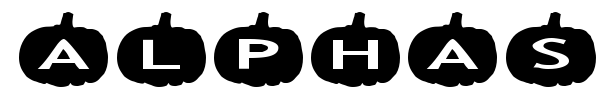 AlphaShapes pumpkins font