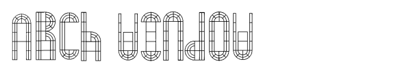 Arch Window font