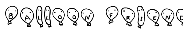 Balloon Friends font