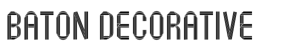 Baton Decorative font