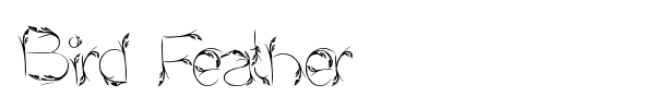 Bird Feather font