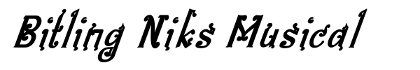 Bitling Niks Musical font preview