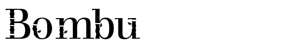 Bombu font