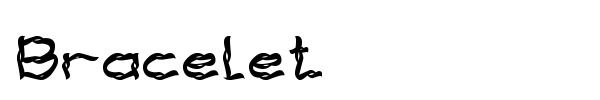 Bracelet font