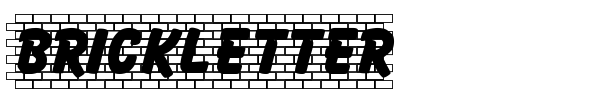 Brickletter font