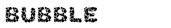 Bubble font