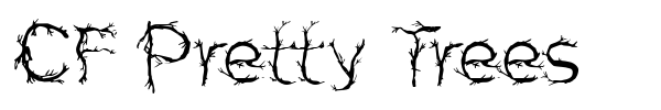CF Pretty Trees font
