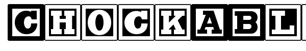 ChockABlockNF font