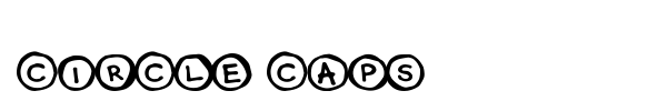 Circle Caps font