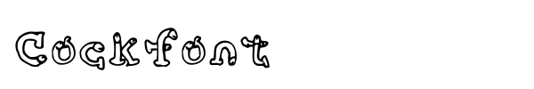 Cockfont font preview