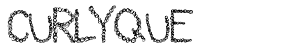 CurlyQue font