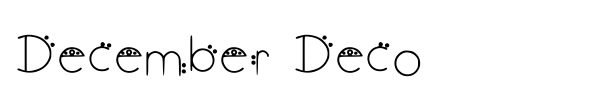 December Deco font