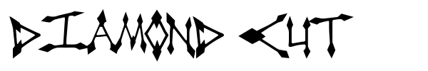 Diamond Cut font