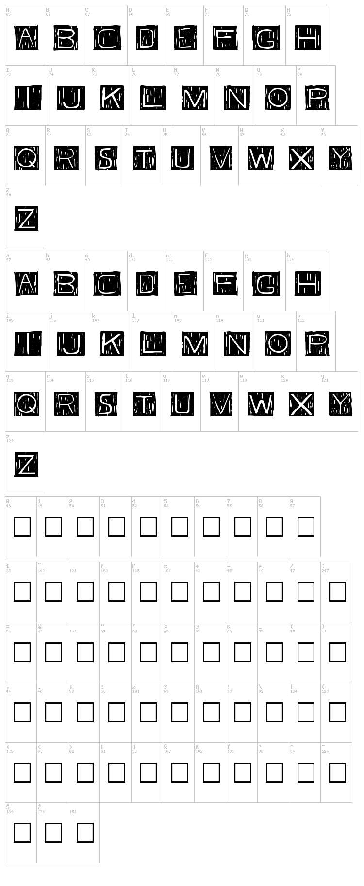 FKA Font font map