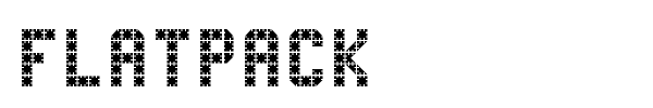 FlatPack font