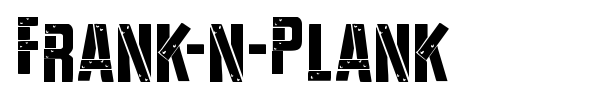 Frank-n-Plank font