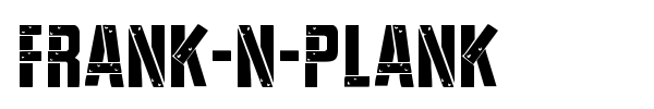 Frank-n-Plank font preview