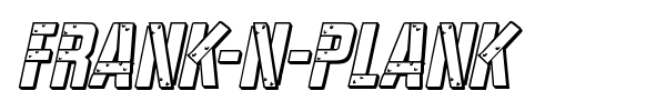 Frank-n-Plank font preview