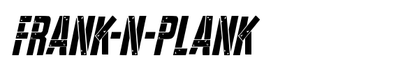 Frank-n-Plank font preview
