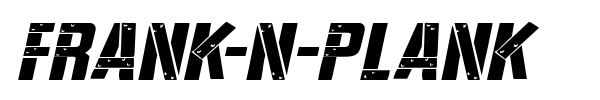 Frank-n-Plank font preview
