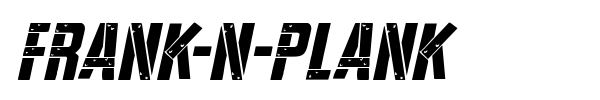 Frank-n-Plank font preview