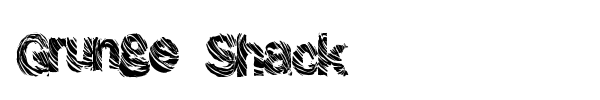 Grunge Shack font