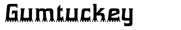 Gumtuckey font