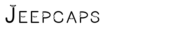 Jeepcaps font