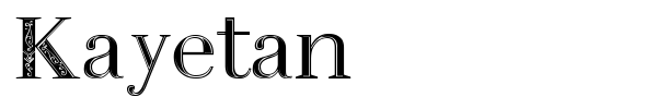 Kayetan font