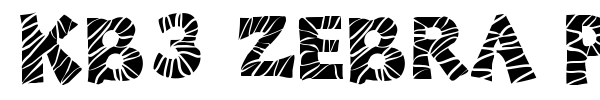 KB3 Zebra Patch font preview