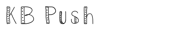 KB Push font