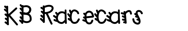 KB Racecars font preview