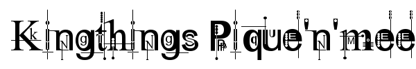 Kingthings Pique'n'meex font