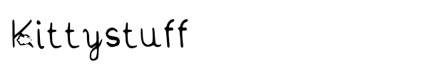 Kittystuff font