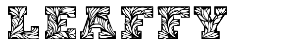 Leaffy font