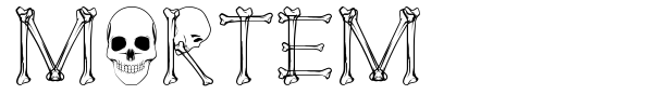 Mortem font preview