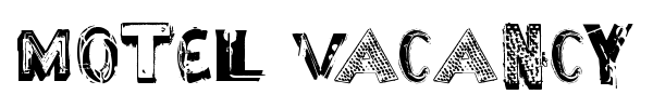 Motel Vacancy font