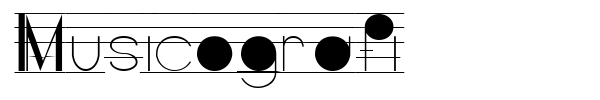Musicografi font preview