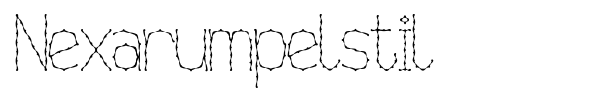 Nexarumpelstil font