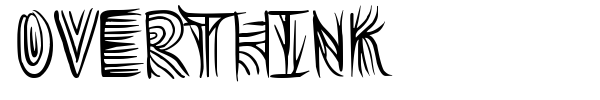 Overthink font