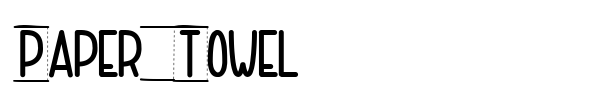 Paper Towel font