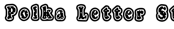 Polka Letter Stamp font