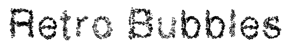 Retro Bubbles font