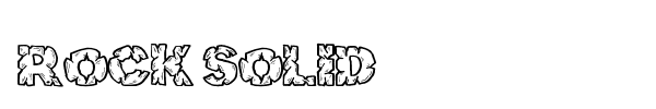 Rock Solid font